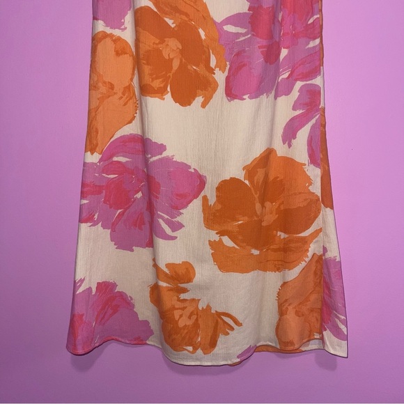 Sabo Bailee Midi Skirt Women's Size Medium Solstice Pink Floral A-Line NWT - Picture 6 of 15